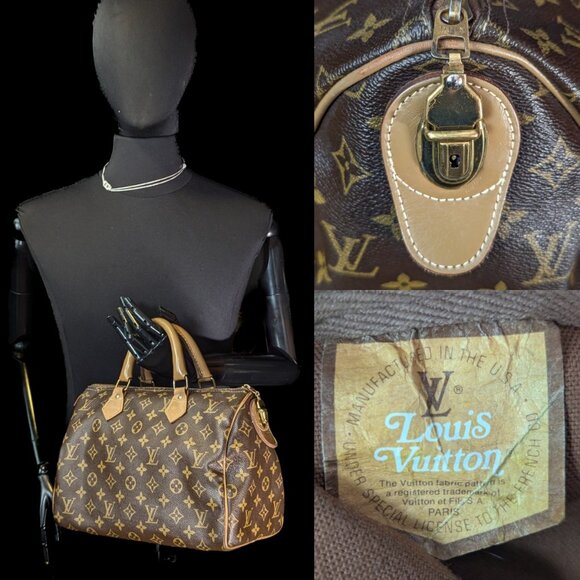 1970s LOUIS VUITTON Speedy 30 The French Company - Vintage LV Bag - Picture 3 of 16